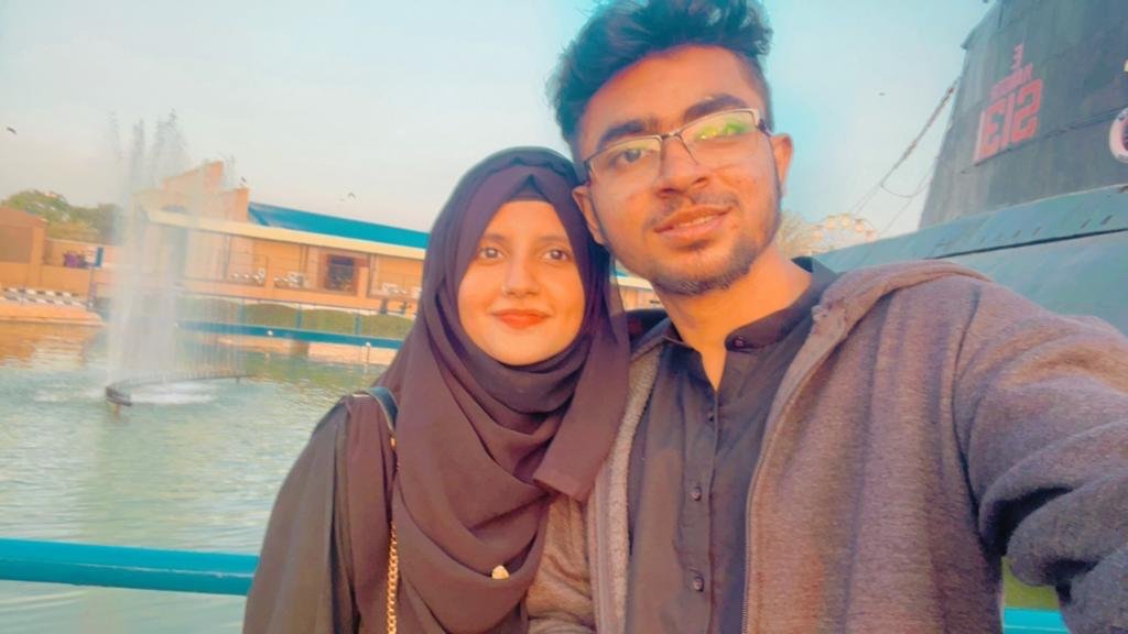 Close selfie of the couple